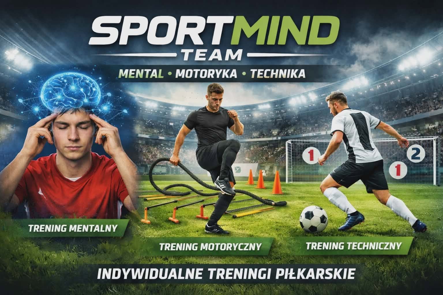 Trzy obszary treningu SportMind Team Tarnów: mentalny, motoryczny, techniczny