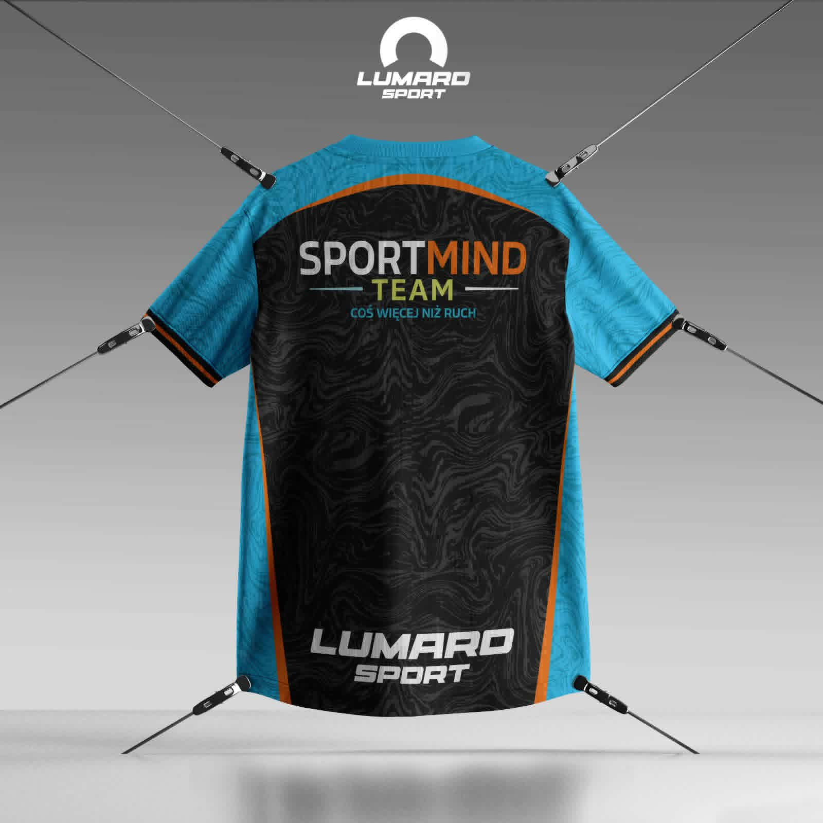 Koszulka treningowa zawodnika SportMind Team w wariancie niebieskim