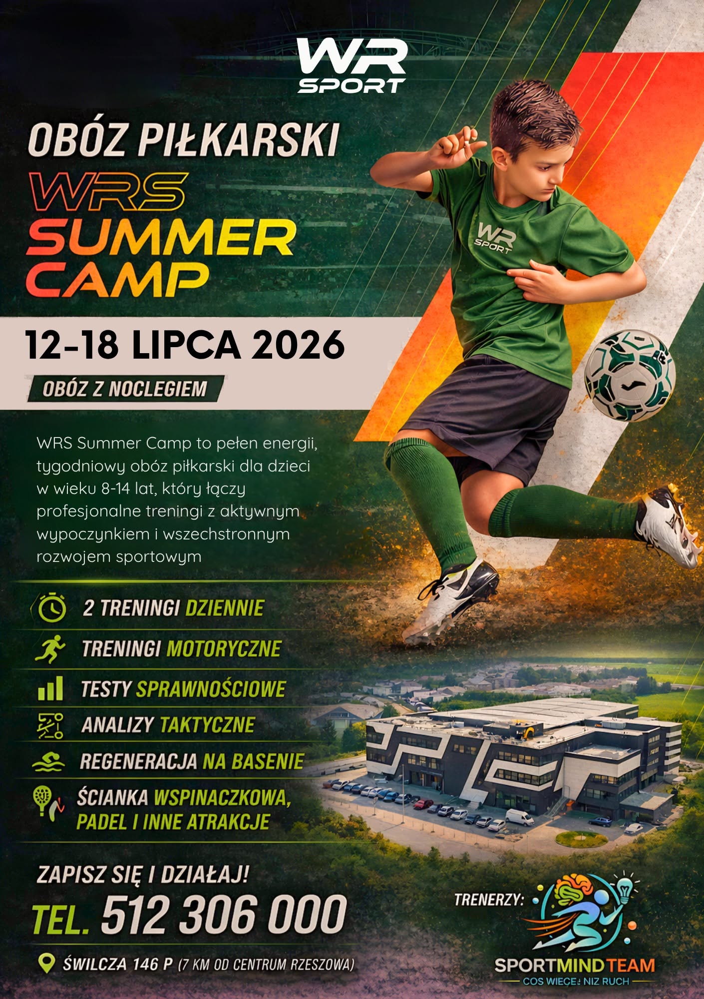Plakat WRS Summer Camp, 12-18 lipca 2026, Świlcza